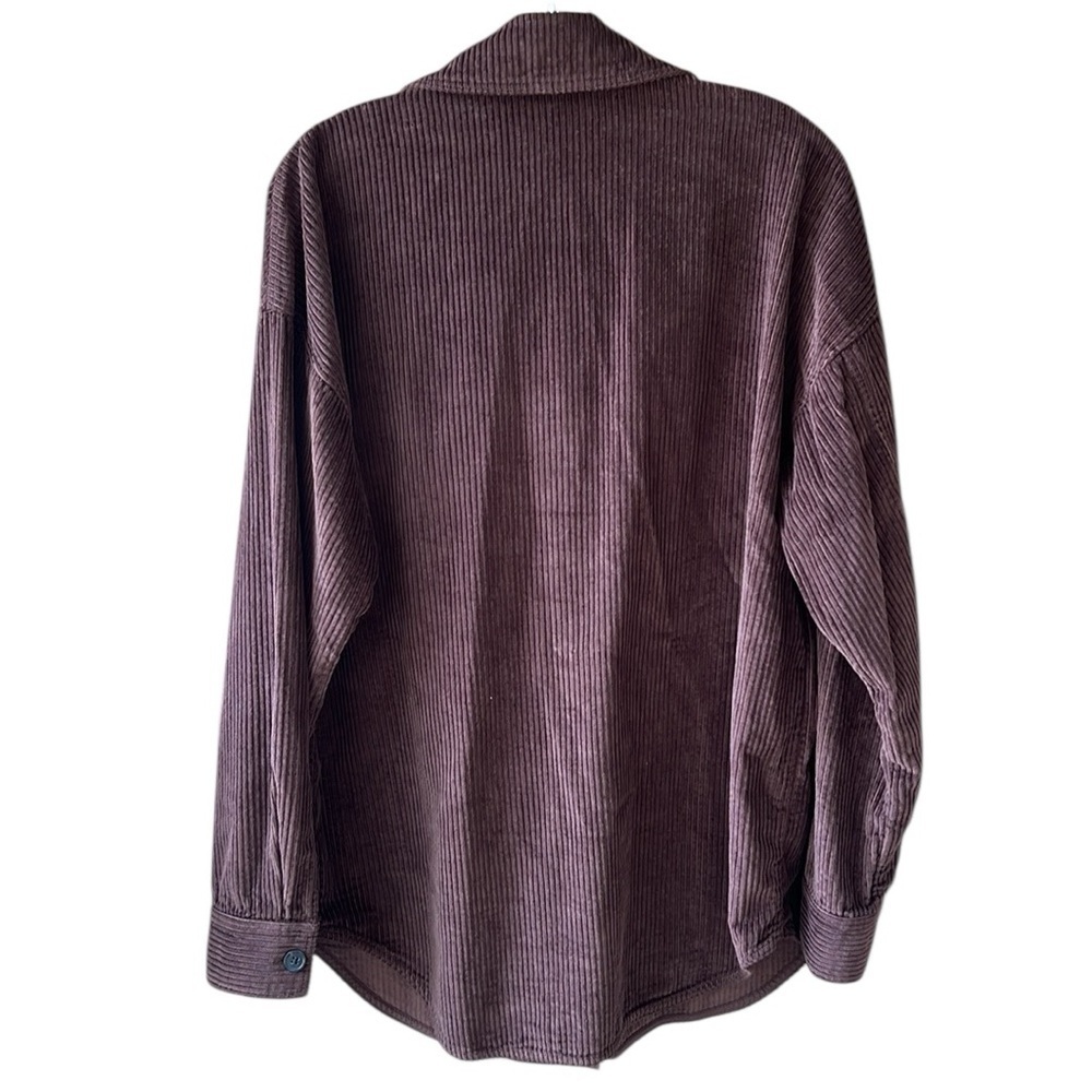 Aritzia the Group by Babaton Sz S Graydon Shirt Corduroy Rich Mocha Brown - Picture 12 of 12